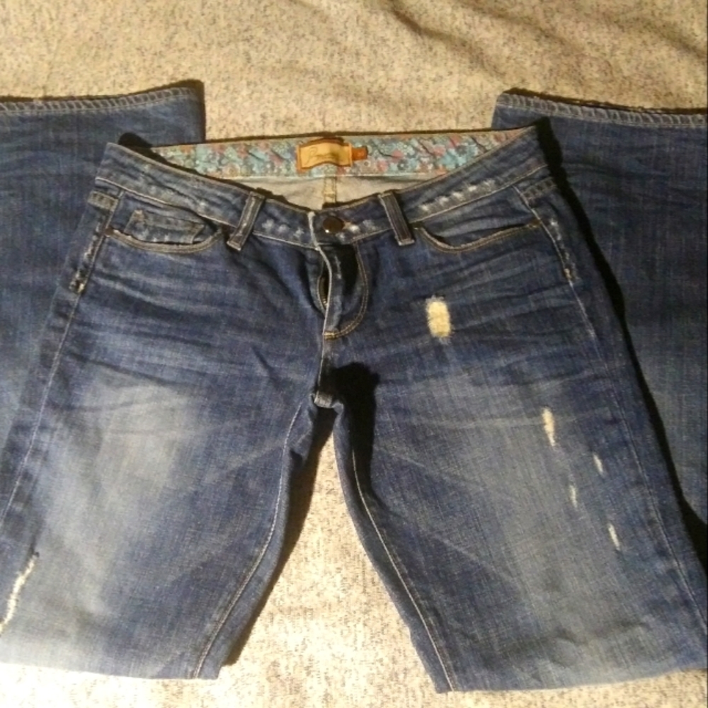 Paige jeans distressed flare size 30
